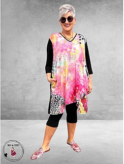 Frenzi 4U Tuniek Met Artistieke Print